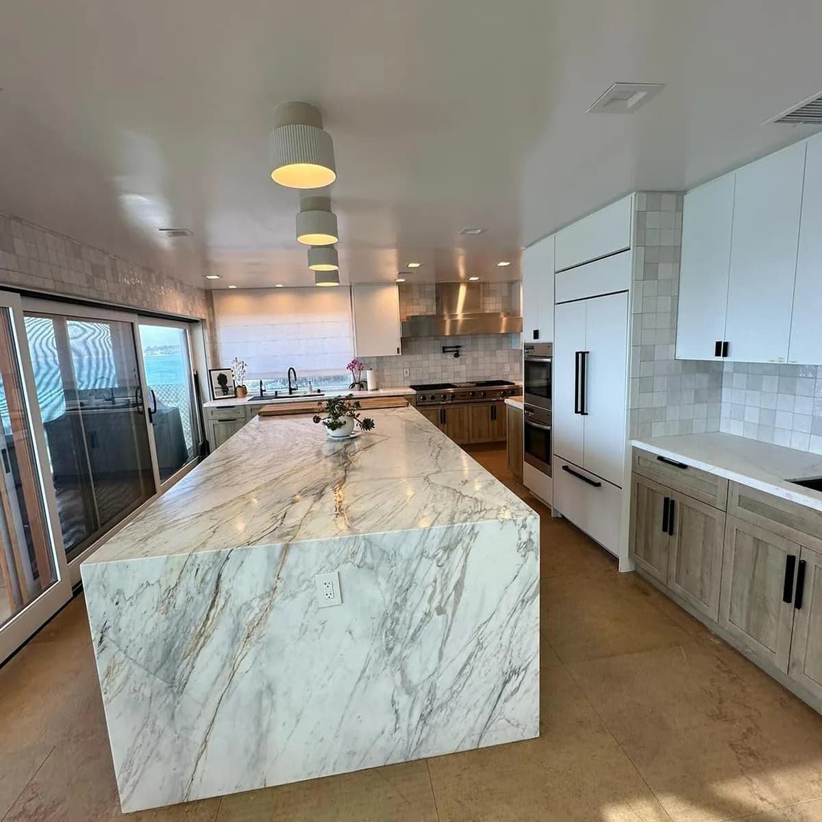Luxury kitchen after detailed cleaning